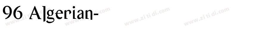 96 Algerian字体转换 96 Algerian字体转换
